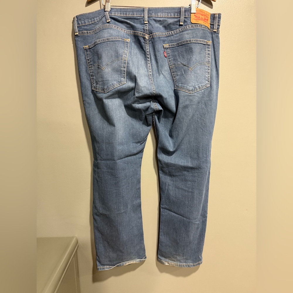 Levis 559 Jeans Mens 42x30 Blue Medium Wash Relaxed Straight Leg Denim Pants EUC - Picture 4 of 6
